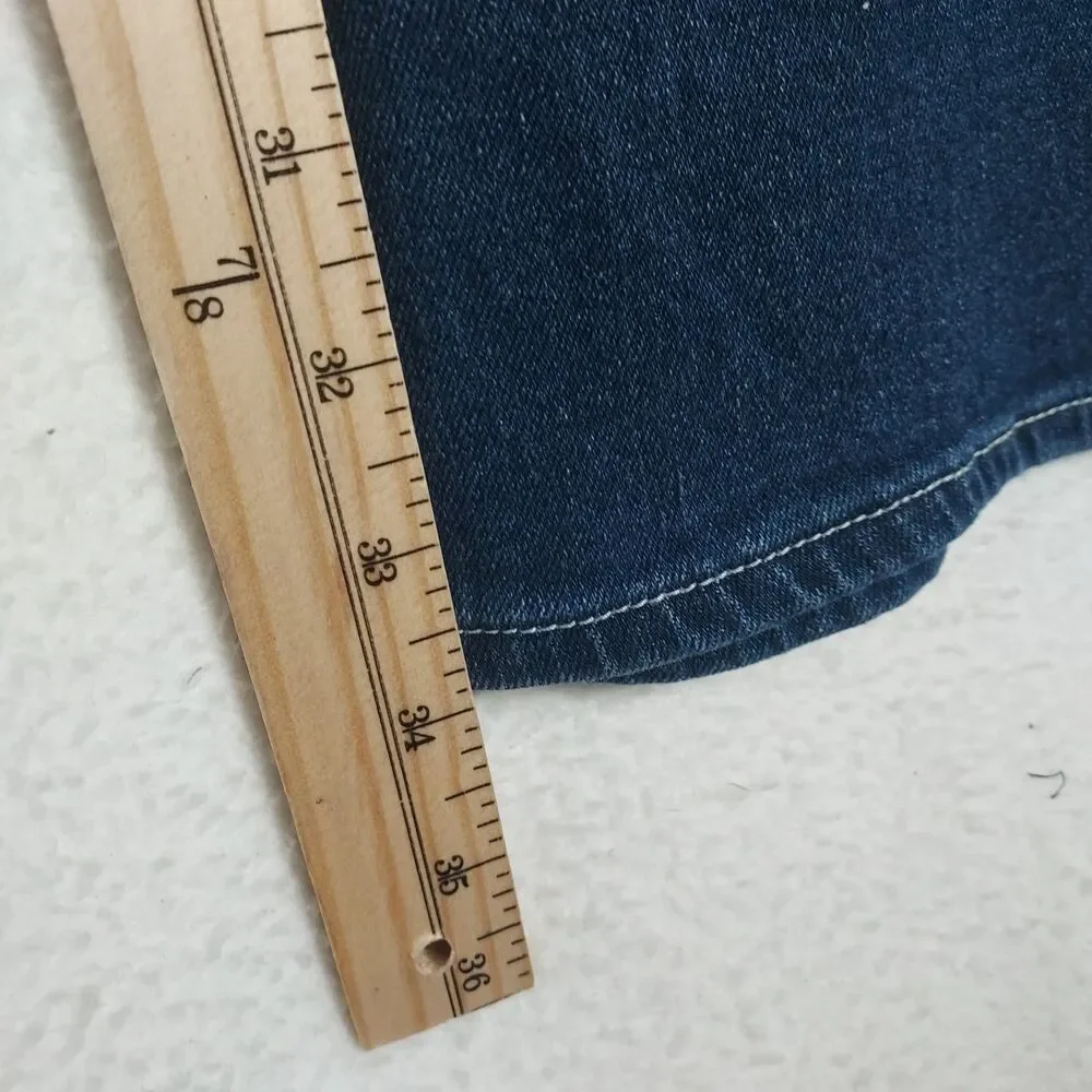 True Religion Ricky Relaxed Straight Jeans Medium Flake Blue Denim 34x34 NWT